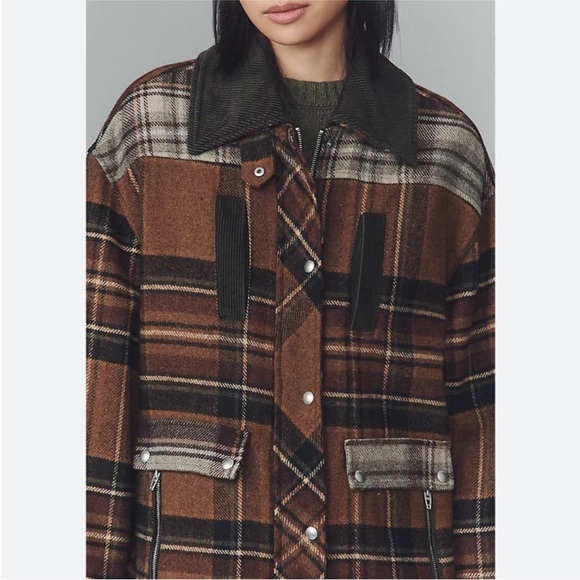 NWT Blank NYC Mixed Plaid Jacket - Picture 2 of 14